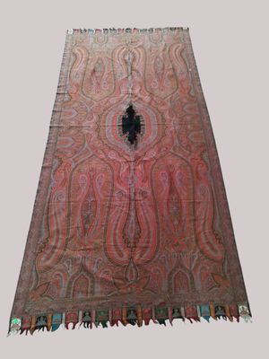 an image of a large rug with a design on it