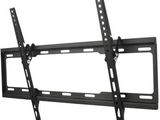 un support mural de télévision noir avec un écran plat dessus