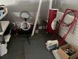 a bathroom with a toilet and a sink in it
