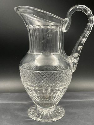 an image of a glass pitcher on a table