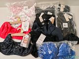 many different types of bras on the table
