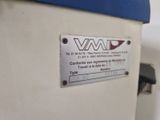 a sign on the side of a machine that is on display