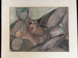 painting of a woman holding a baby in her arms