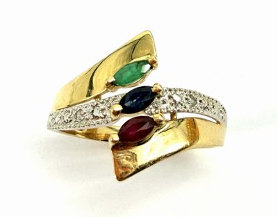 an image of a close up of a ring on a white surface