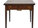 l'image d'une table en bois avec un tiroir en dessous
