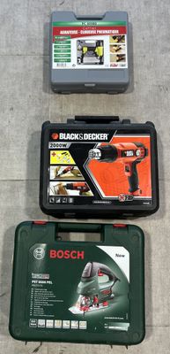 perceuse sans fil Bosch, chargeur de batterie et mallette de transport