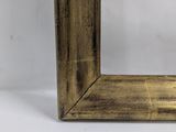 an image of a gold frame with a white background