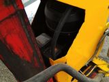 a close up view of a red and yellow street light