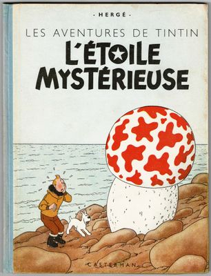 la couverture de *Les Aventures de Tintin*, un livre pour enfants français