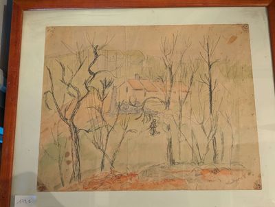 POURTEYRON Michel ( 1938-2011) - Crayon et encre sur papier,…