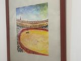 a picture of a painting on the wall of a building