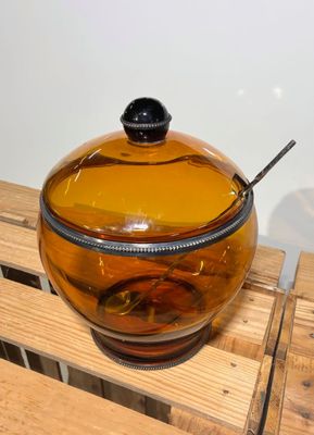 1 Grand pot à sucre / biscuits ou bonbonnière avec encoche d…