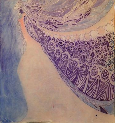 Ecole du XX°, Evanescence, encre et lavis sur papier, 34 x 3…