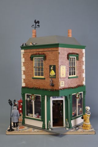 Diorama - « Débit de tabac », magasin et scène d’intérieur avec p...