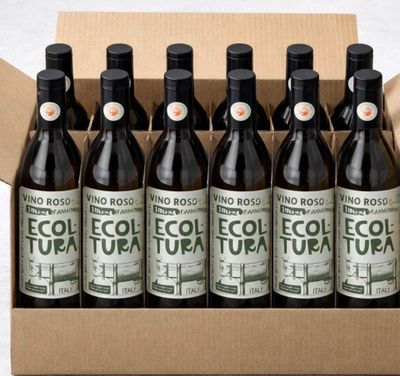 six bottles of eco - col tea sit in a cardboard box
