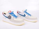 the nike air force 1 low is available in white and blue