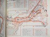 an open book with a map of a city in it