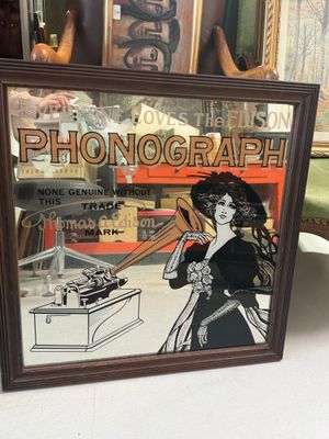 Miroir publicitaire Edison's Phonograph