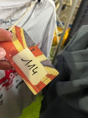 a person holding a piece of food in their hand
