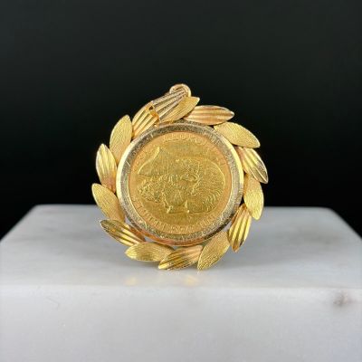 Pièce de 20 francs or (1878) montée en pendentif en or jaune…