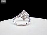 an image of a diamond ring sitting on top of a white plate