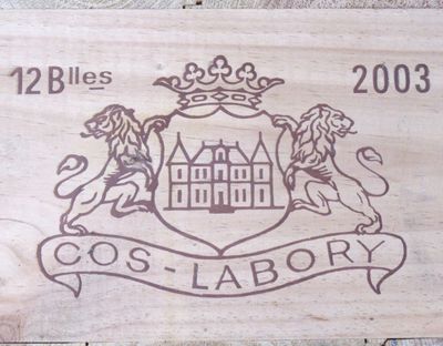 12 Blles CH. COS LABORY St Estèphe GCC 2003 - Photo 1
