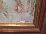 a picture of a painting of a woman in a bathing suit