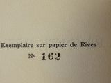 an image of a close up of a piece of paper with the words exemplaire sur papier des rives