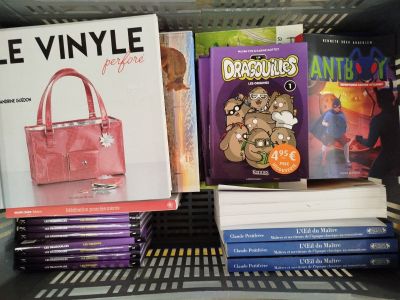 de nombreux livres sur les étagères du magasin