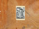 a picture of a woman sitting in a chair on the floor