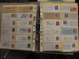a binder with a lot of stamps on it
