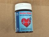 un flacon de Pectus Orbitine posé sur un support en carton