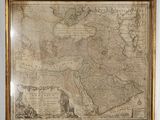 une grande carte ancienne du Moyen-Orient et du Moyen-Orient