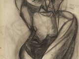 l'image d'un dessin représentant un homme assis sur une chaise