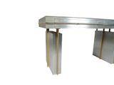 an image of a desk with a drawer underneath it
