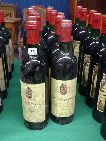 CLOS DES TEMPLIERS Lalande de Pomerol ; 12 bouteilles année 1990