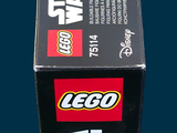 a box of lego star wars items sitting on a table