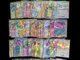 many different types of pokemon cards on a black background