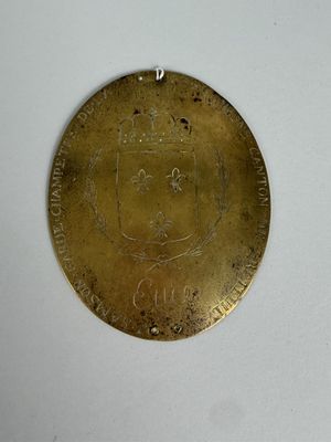 Plaque de Garde-Champêtre (J. SAMSON) de la commune du Chesn…
