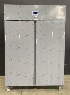 an image of a metal cabinet with a blue light on top