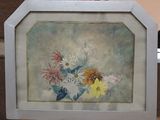a picture of a picture of a bunch of flowers in a picture frame
