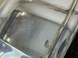 a close up view of a motorcycle ' s front fender