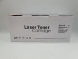 a white box with a black laser toner on top of it