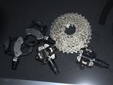 a bike chain and a sprocket on a table