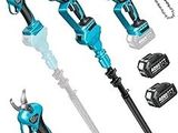 a group of tools that include a chainsaw, chainsaw, and other tools