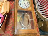 a clock that is sitting on top of a table