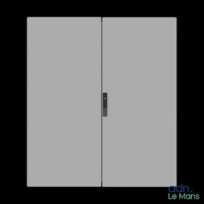 a picture of a double door in a room