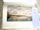 a picture of a picture of a beach with people in the water