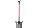 a close up of a shovel on a white background
