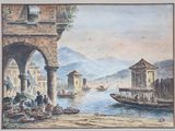 a picture of a painting on the wall of a building